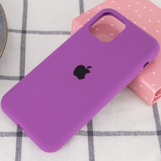 Чохол Silicone Case Full Protective (AA) для Apple iPhone 11 Pro Max (6.5") Фіолетовий / Grape - зображення 1 