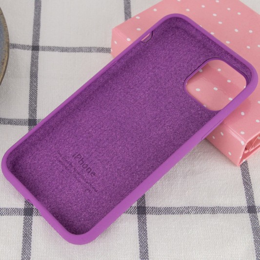 Чохол Silicone Case Full Protective (AA) для Apple iPhone 11 Pro Max (6.5") Фіолетовий / Grape - зображення 2 