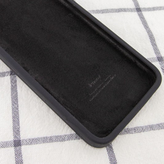 Чохол Silicone Case Square Full Camera Protective (AA) для Apple iPhone 7 / 8 / SE (2020) (4.7") Чорний / Black - зображення 2 