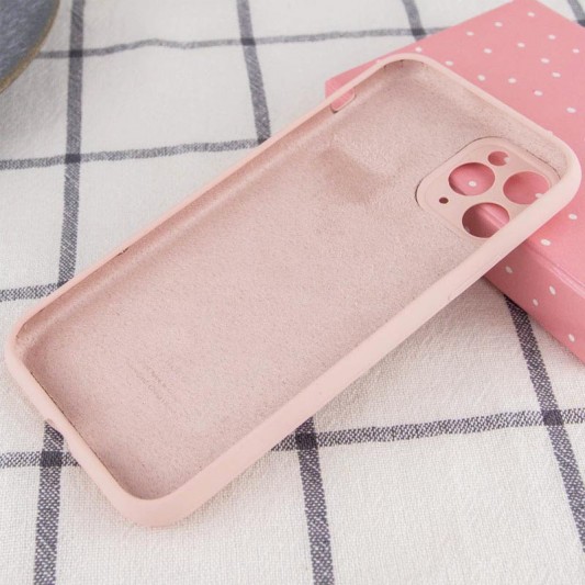 Чохол Silicone Case Full Camera Protective (AA) для Apple iPhone 12 Pro Max (6.7") Рожевий / Chalk Pink - зображення 1 