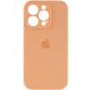 Чохол Silicone Case Full Camera Protective (AA) для Apple iPhone 12 Pro Max (6.7"), Помаранчевий / Cantaloupe