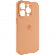 Чохол Silicone Case Full Camera Protective (AA) для Apple iPhone 12 Pro Max (6.7"), Помаранчевий / Cantaloupe