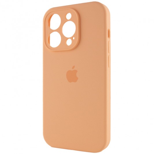 Чохол Silicone Case Full Camera Protective (AA) для Apple iPhone 12 Pro Max (6.7") Помаранчевий / Cantaloupe - зображення 2 