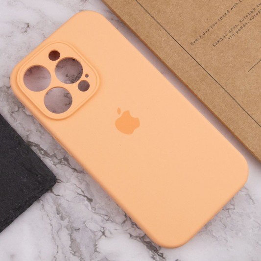 Чохол Silicone Case Full Camera Protective (AA) для Apple iPhone 12 Pro Max (6.7") Помаранчевий / Cantaloupe - зображення 5 