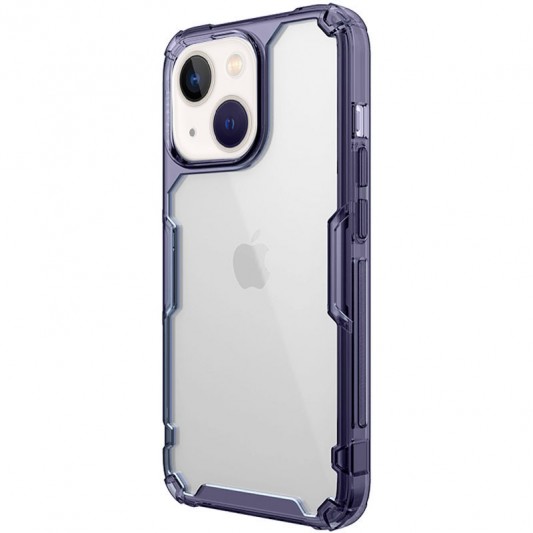 TPU чохол Nillkin Nature Pro Series для Apple iPhone 13 / 14 (6.1") Темно-фіолетовий (прозорий) - зображення 1 
