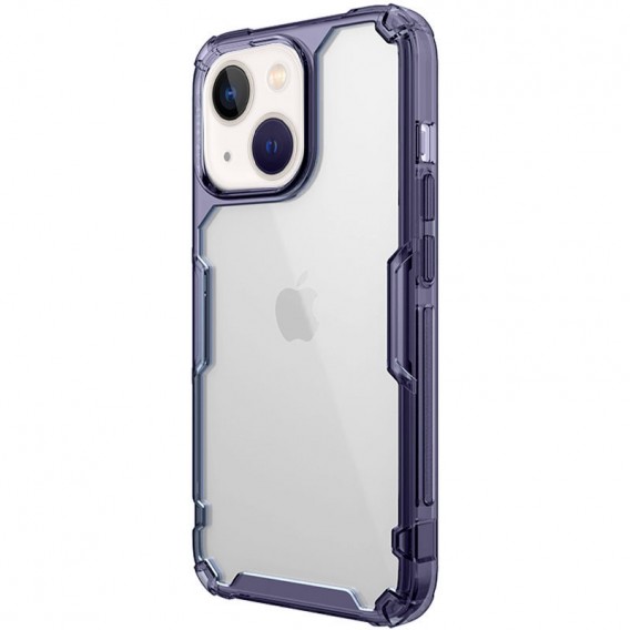 TPU чехол Nillkin Nature Pro Series для Apple iPhone 13/14 (6.1"), Темно-фиолетовый (прозрачный)