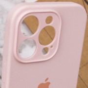 Чохол Silicone Case Full Camera Protective (AA) для Apple iPhone 13 Pro Max (6.7"), Рожевий / Chalk Pink