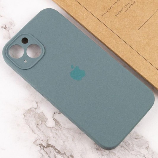 Чохол Silicone Case Full Camera Protective (AA) для Apple iPhone 14 (6.1") Зелений / Pine green - зображення 3 