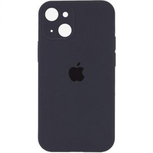 Чохол Silicone Case Full Camera Protective (AA) для Apple iPhone 14 (6.1) Сірий / Dark Gray