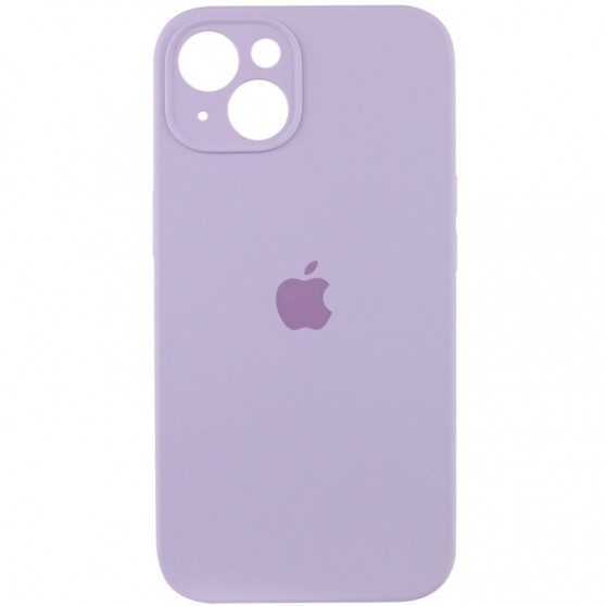 Чехол Silicone Case Full Camera Protective (AA) для Apple iPhone 14 (6.1") Сиреневый / Lilac