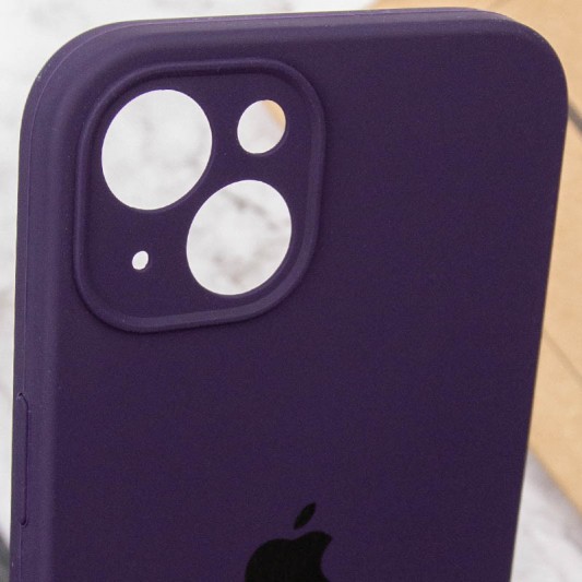 Чохол Silicone Case Full Camera Protective (AA) для Apple iPhone 14 (6.1") Фіолетовий / Elderberry - зображення 5 