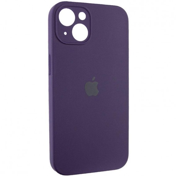 Чохол Silicone Case Full Camera Protective (AA) для Apple iPhone 14 (6.1"), Фіолетовий / Elderberry