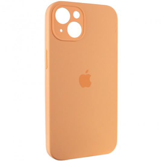 Чохол Silicone Case Full Camera Protective (AA) для Apple iPhone 14 (6.1") Помаранчевий / Cantaloupe - зображення 1 