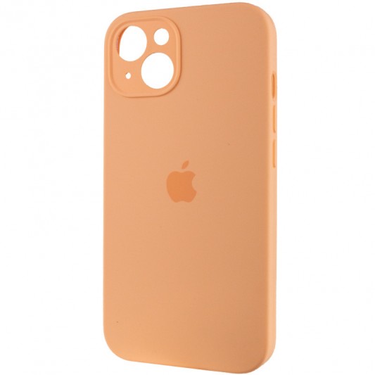 Чохол Silicone Case Full Camera Protective (AA) для Apple iPhone 14 (6.1") Помаранчевий / Cantaloupe - зображення 2 
