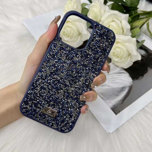 TPU чохол Bling World Rock Diamond для Apple iPhone 12 Pro / 12 (6.1") Синій - зображення 1 