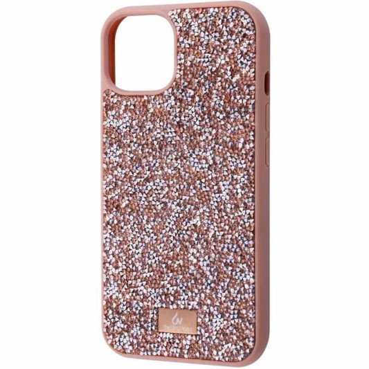 TPU чохол Bling World Rock Diamond для Apple iPhone 12 Pro / 12 (6.1") Рожевий