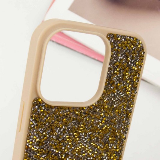 TPU чохол Bling World Rock Diamond для Apple iPhone 12 Pro Max (6.7") Золотий - зображення 3 