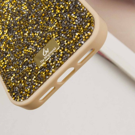 TPU чохол Bling World Rock Diamond для Apple iPhone 12 Pro Max (6.7") Золотий - зображення 5 