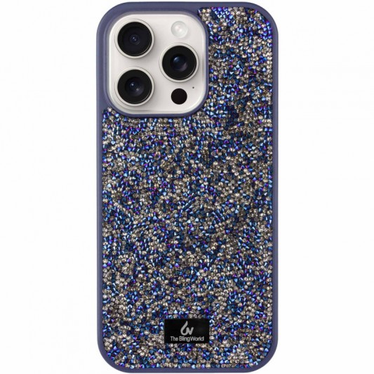 TPU чехол Bling World Rock Diamond для Apple iPhone 12 Pro Max (6.7") Синий