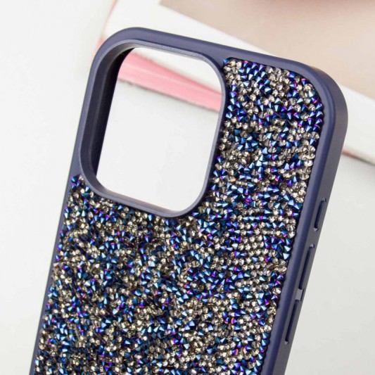 TPU чехол Bling World Rock Diamond для Apple iPhone 12 Pro Max (6.7") Синий - изображение 2