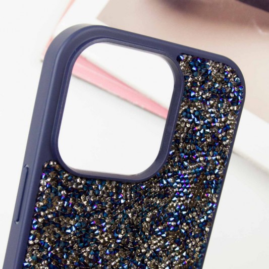 TPU чехол Bling World Rock Diamond для Apple iPhone 12 Pro Max (6.7") Синий - изображение 3