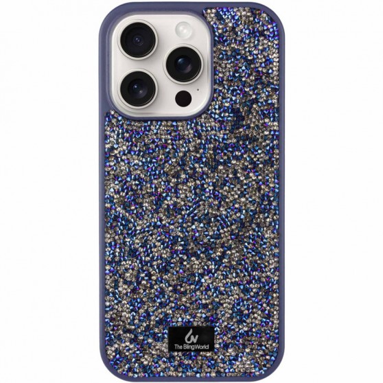 TPU чохол Bling World Rock Diamond для Apple iPhone 13 Pro (6.1"), Синій