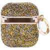 TPU чехол Bling World Rock Diamond для наушников AirPods 1/2, Золотой