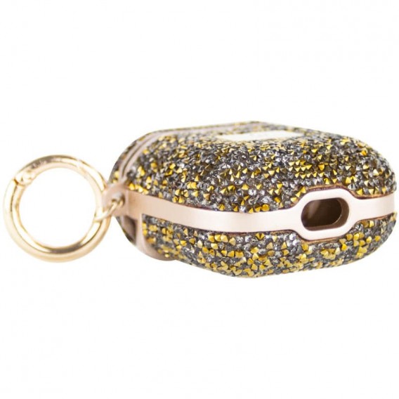 TPU чохол Bling World Rock Diamond для навушників AirPods 1/2, Золотий