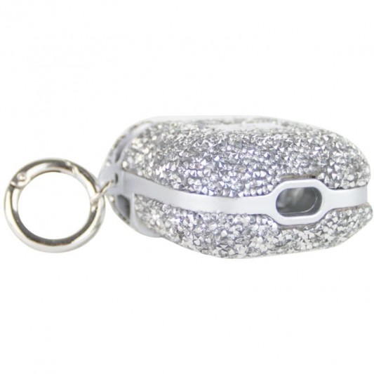 TPU чохол Bling World Rock Diamond для навушників AirPods 1/2 Срібний - зображення 4 