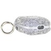 TPU чехол Bling World Rock Diamond для наушников AirPods 1/2, Серебряный