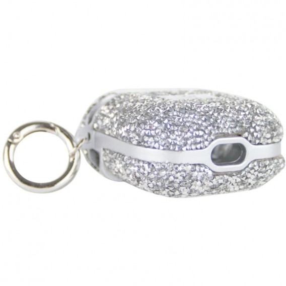 TPU чохол Bling World Rock Diamond для навушників AirPods 1/2, Срібний