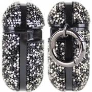 TPU чохол Bling World Rock Diamond для навушників AirPods 1/2, Чорний