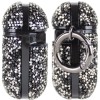 TPU чехол Bling World Rock Diamond для наушников AirPods 1/2, Черный