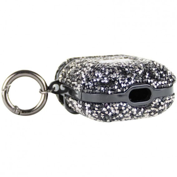 TPU чохол Bling World Rock Diamond для навушників AirPods 1/2, Чорний