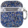 TPU чехол Bling World Rock Diamond для наушников AirPods 1/2, Синий