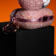TPU чехол Bling World Rock Diamond для наушников AirPods 3, Розовый