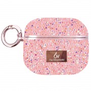 TPU чехол Bling World Rock Diamond для наушников AirPods Pro / Airpods Pro 2 Розовый