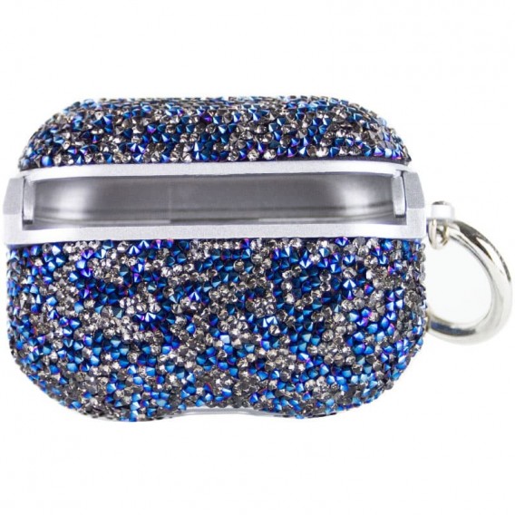 TPU чехол Bling World Rock Diamond для наушников AirPods Pro/Airpods Pro 2, Синий
