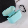 Силіконовий футляр з мікрофіброю для навушників Airpods Pro 2, Бірюзовий / Marine Green