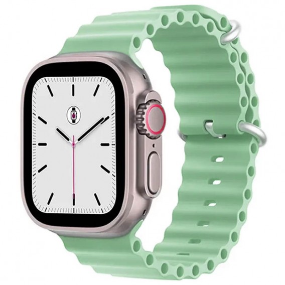 Ремінець Ocean Band для Apple watch 42mm/44mm/45mm/49mm, Зелений / Pistachio