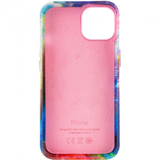 Кожаный чехол Colour Splash для Apple iPhone 11 (6.1") Pink / Blue - изображение 3