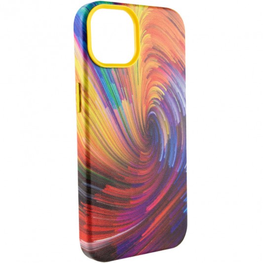 Кожаный чехол Colour Splash для Apple iPhone 11 (6.1") Orange / Red - изображение 1
