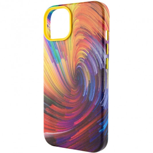 Кожаный чехол Colour Splash для Apple iPhone 11 (6.1") Orange / Red - изображение 2