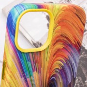 Кожаный чехол Colour Splash для Apple iPhone 11 (6.1"), Orange/Red