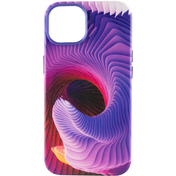 Шкіряний чохол Colour Splash для Apple iPhone 11 (6.1"), Purple / Pink