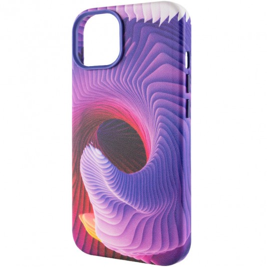 Шкіряний чохол Colour Splash для Apple iPhone 11 (6.1") Purple / Pink - зображення 2 