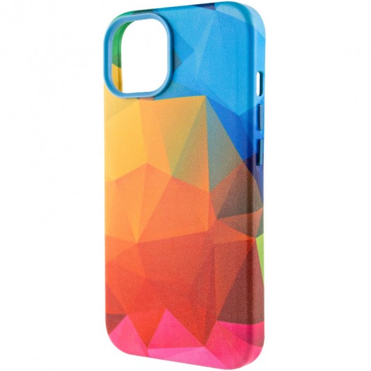 Шкіряний чохол Colour Splash для Apple iPhone 11 (6.1") Red / Blue - зображення 2 