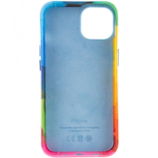Шкіряний чохол Colour Splash для Apple iPhone 11 (6.1") Red / Blue - зображення 3 