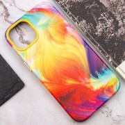 Шкіряний чохол Colour Splash для Apple iPhone 11 (6.1"), Yellow / Red