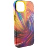 Шкіряний чохол Colour Splash with MagSafe для Apple iPhone 13 (6.1"), Orange / Red